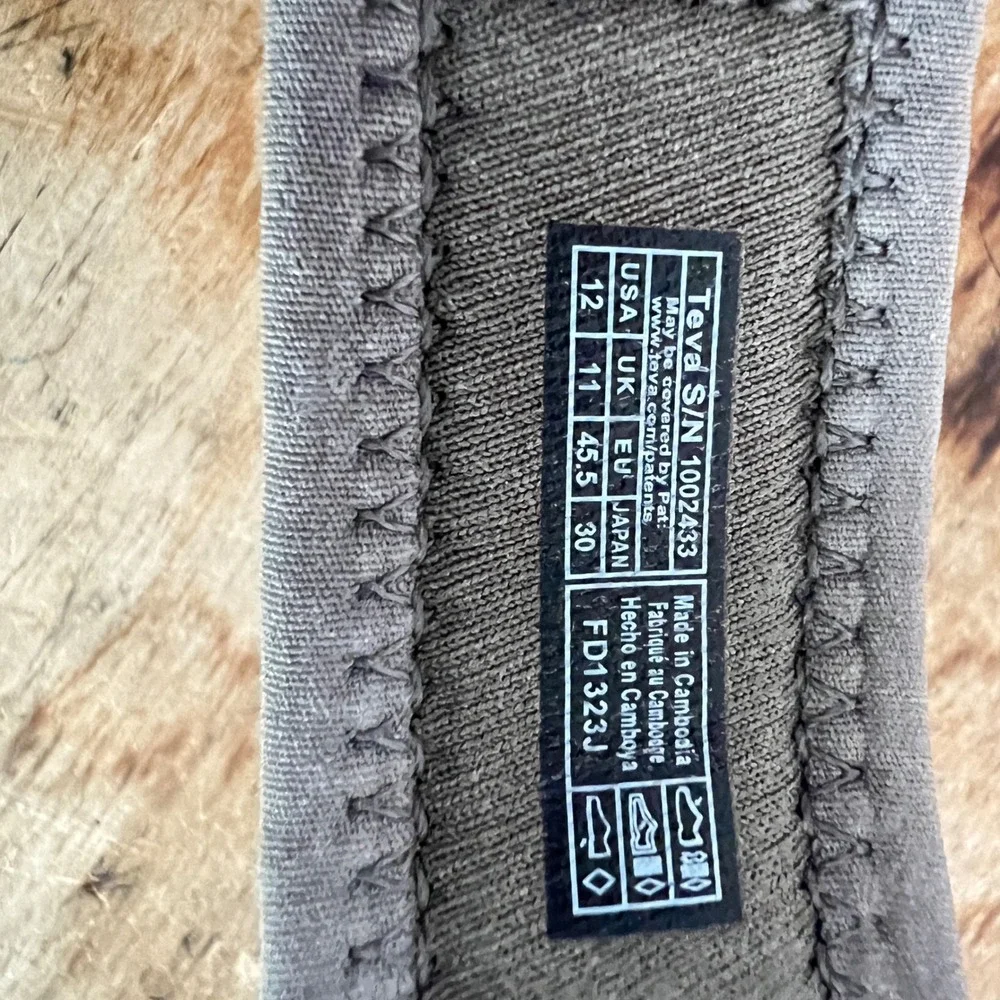 Teva Katavi 2 Sport Sandals 12 Mens Suede Strappy Hiking Brown 1002433 Outdoor
